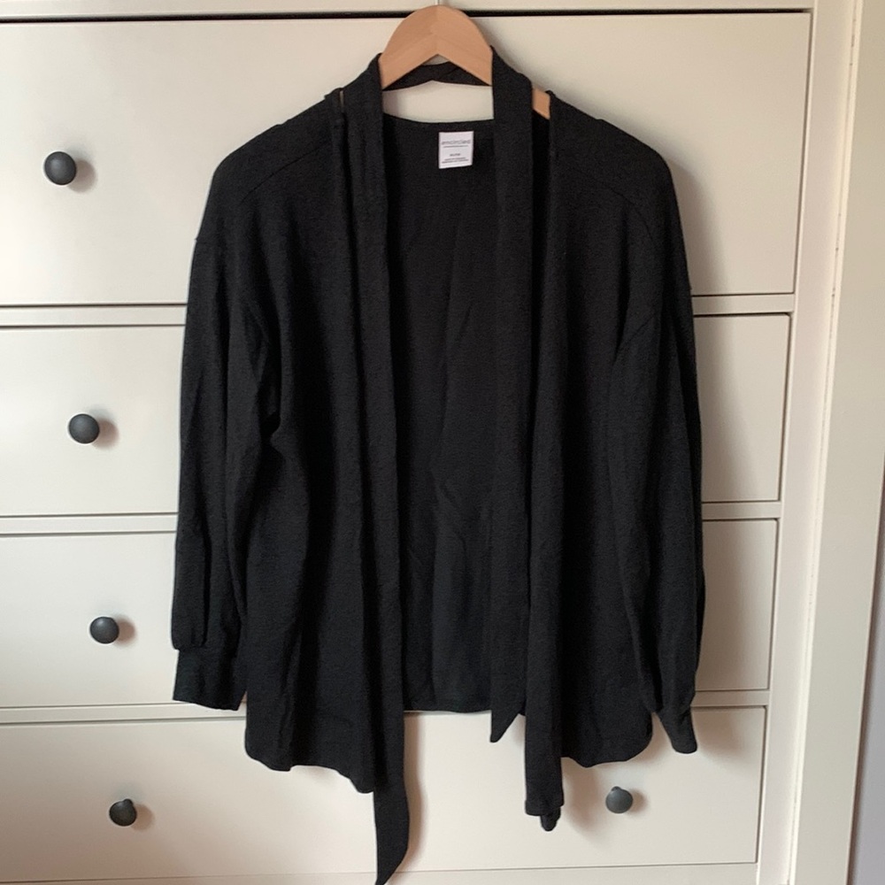 Bamboo + Tencel Open Front Cardigan
